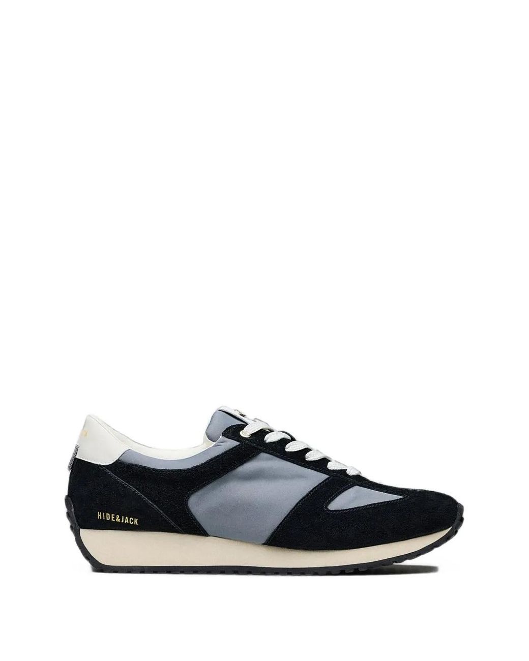 HIDE & JACK Black Panelled Sneakers