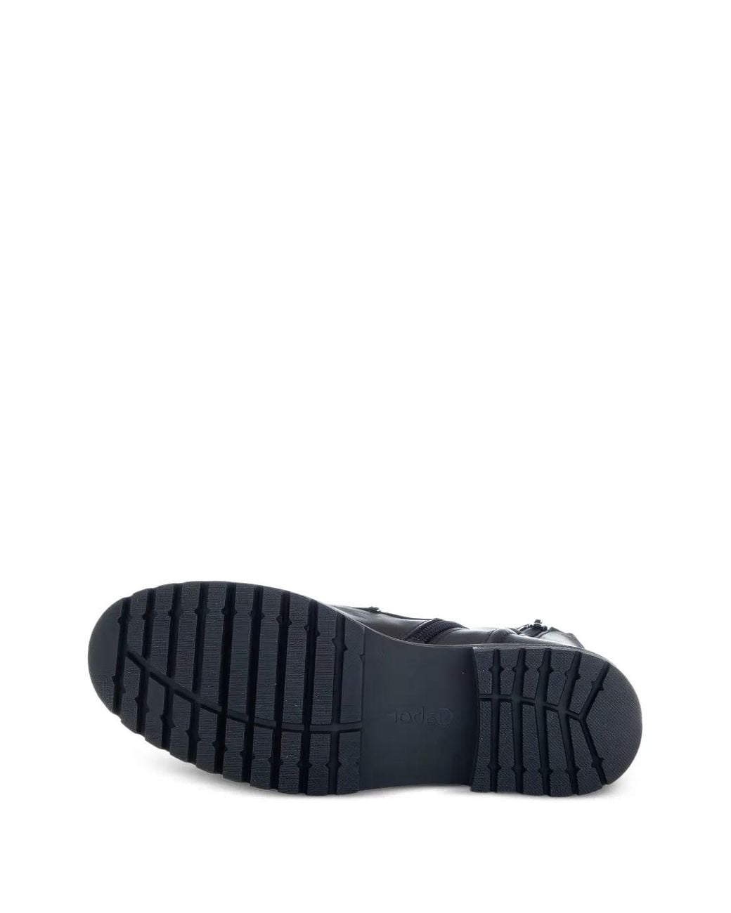 Botas Militares De Piel Con Cordones Gabor de color Blue