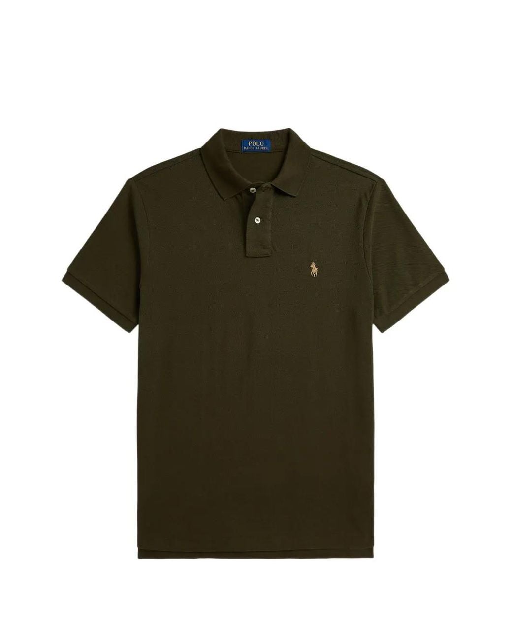 Polo Ralph Lauren Green Polo En Piqué À Logo Brodé for men