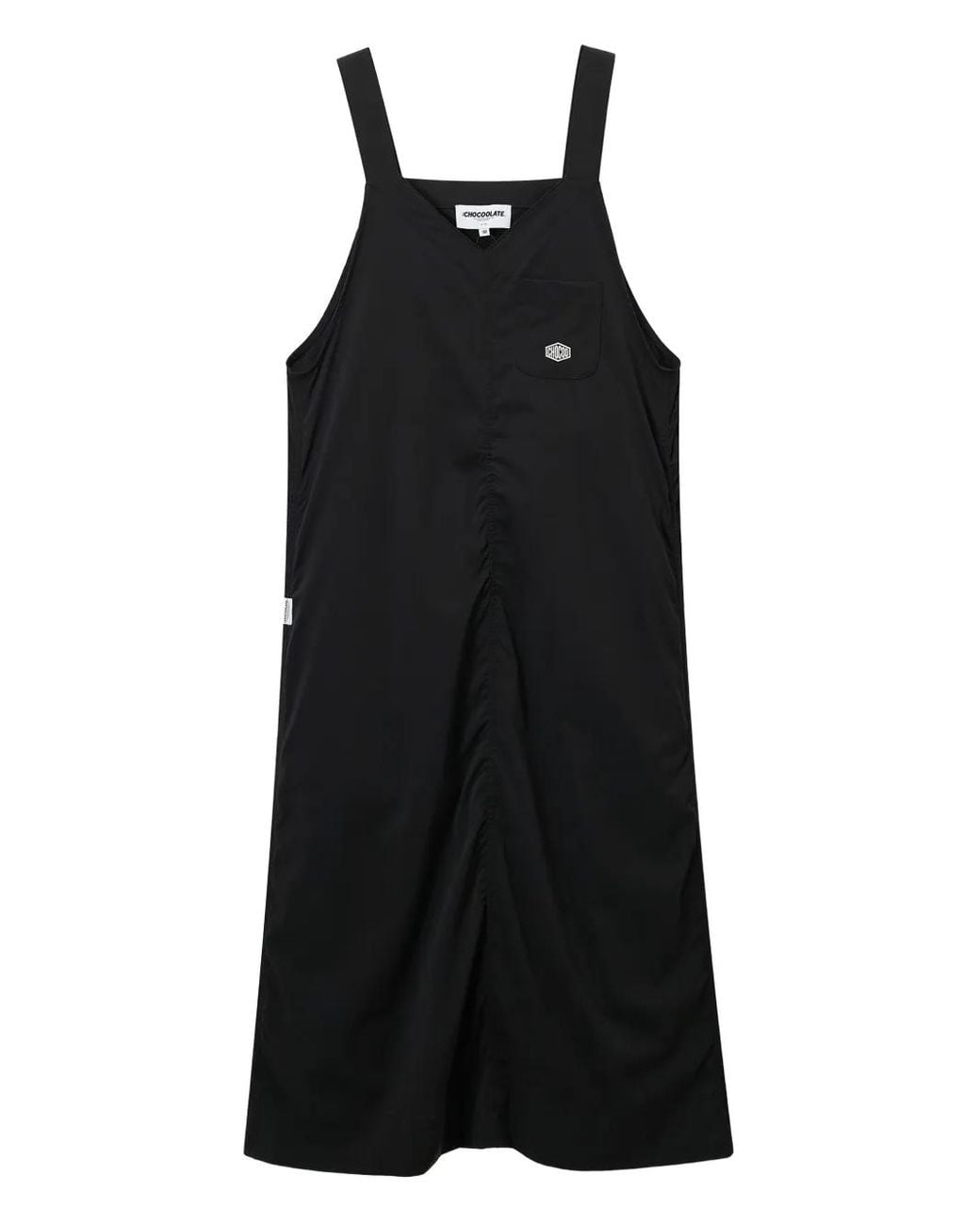 Chocoolate Black Drawstring Dress