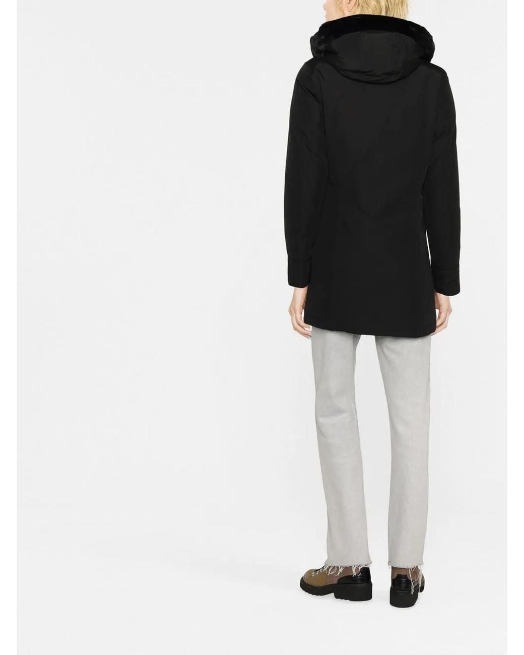 Parka Beaker Con Capucha Woolrich de color Black