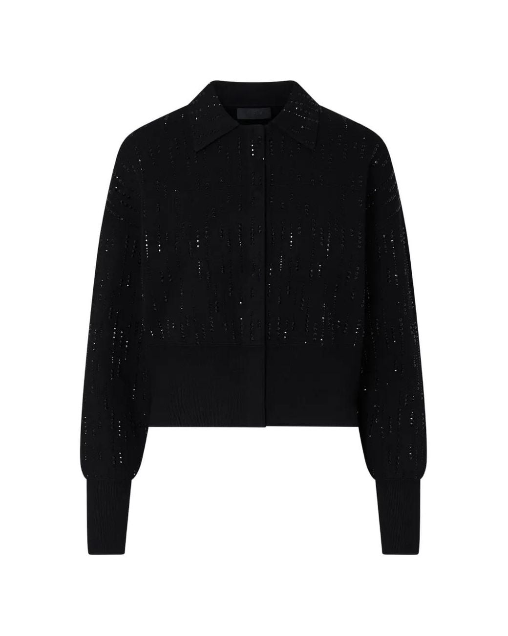 Liu Jo Black Veste En Maille À Ornements