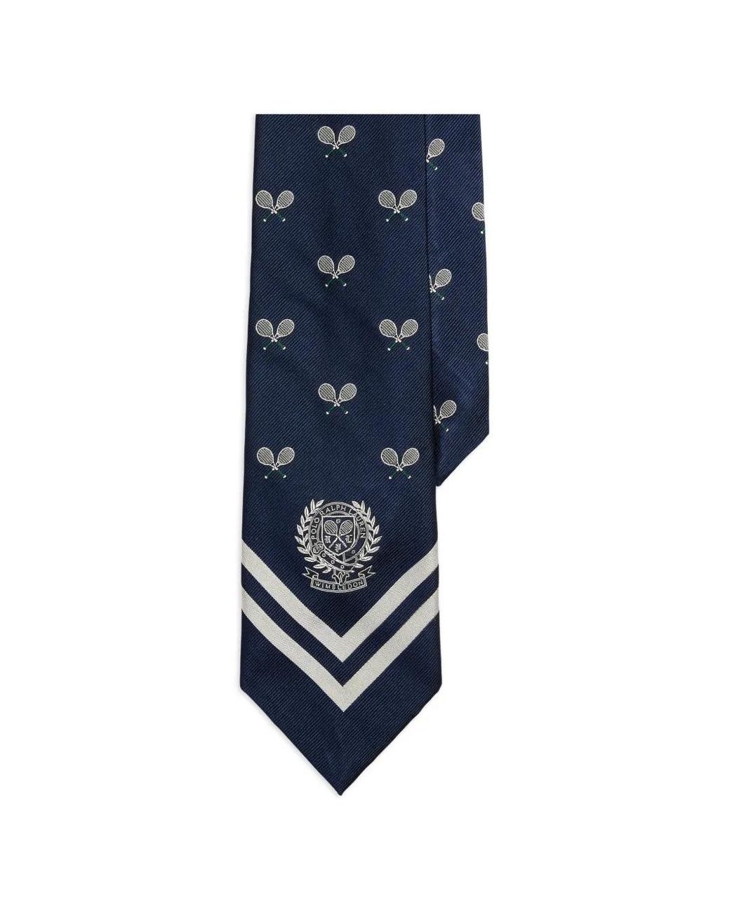 Polo Ralph Lauren Blue Crest Silk Tie for men