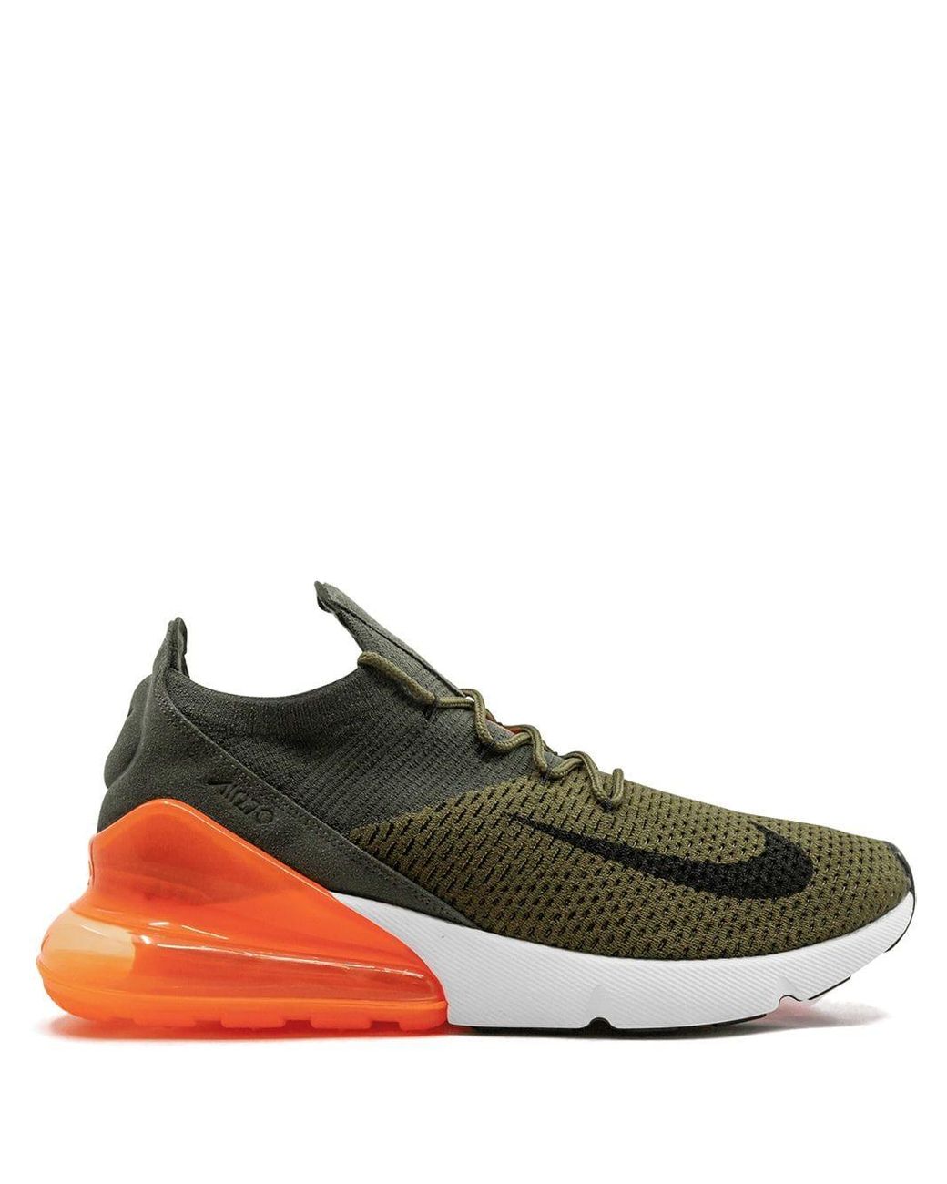 Nike Air Max 270 Flyknit Sneakers in Green for Men | Lyst