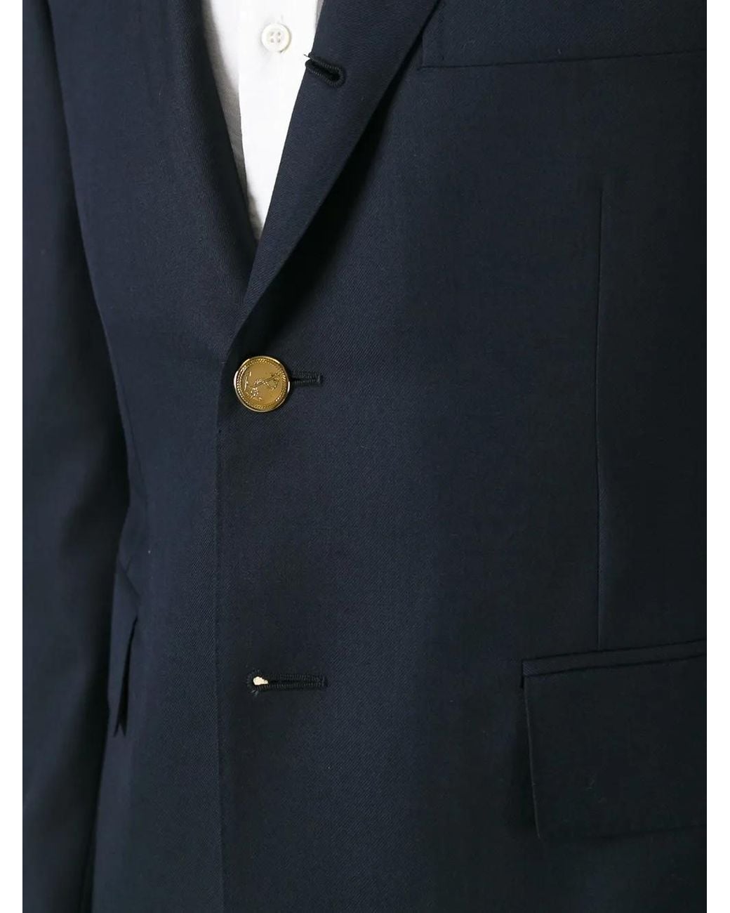 Thom Browne Blue Super 120's Twill Sportcoat for men