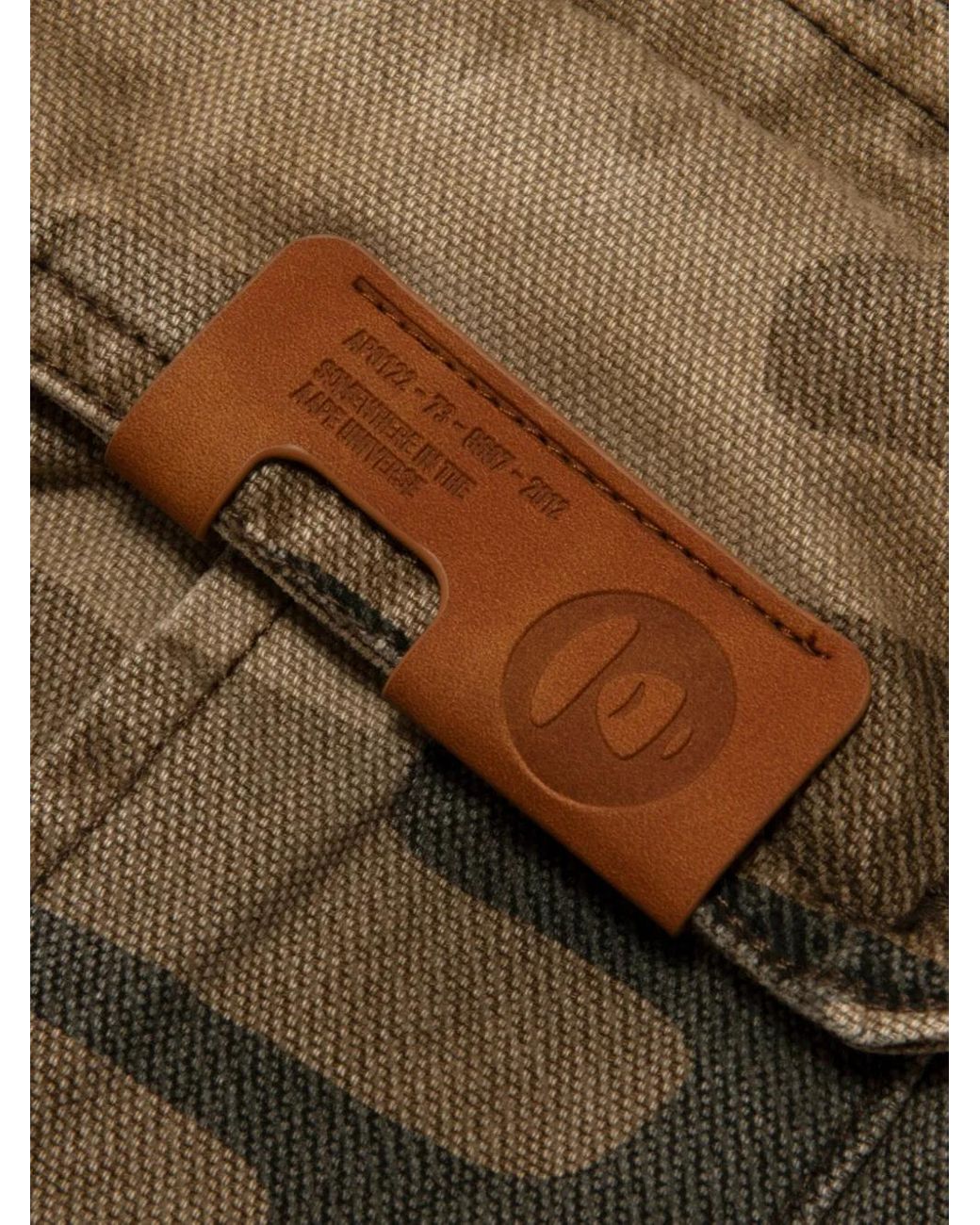 Aape By A Bathing Ape Green Camouflage-Pattern Trousers for men