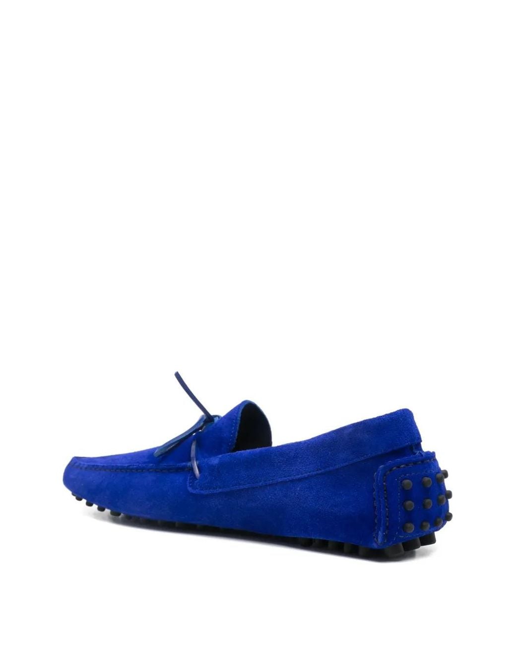 Tom Ford Blue Tie Suede Loafers for men