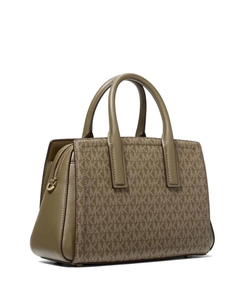 Michael Kors Metallic Laila Small Signature Logo Satchel