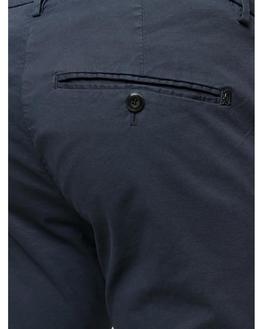 Dondup Blue Straight-Leg Chinos for men