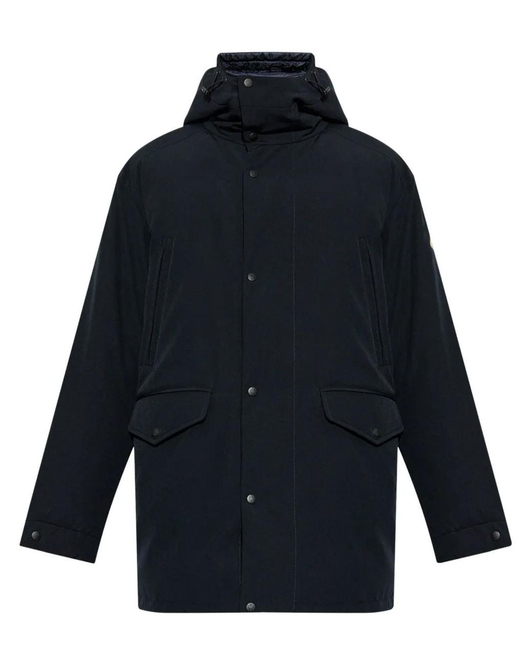 Moncler Blue Long Parka Jacket for men