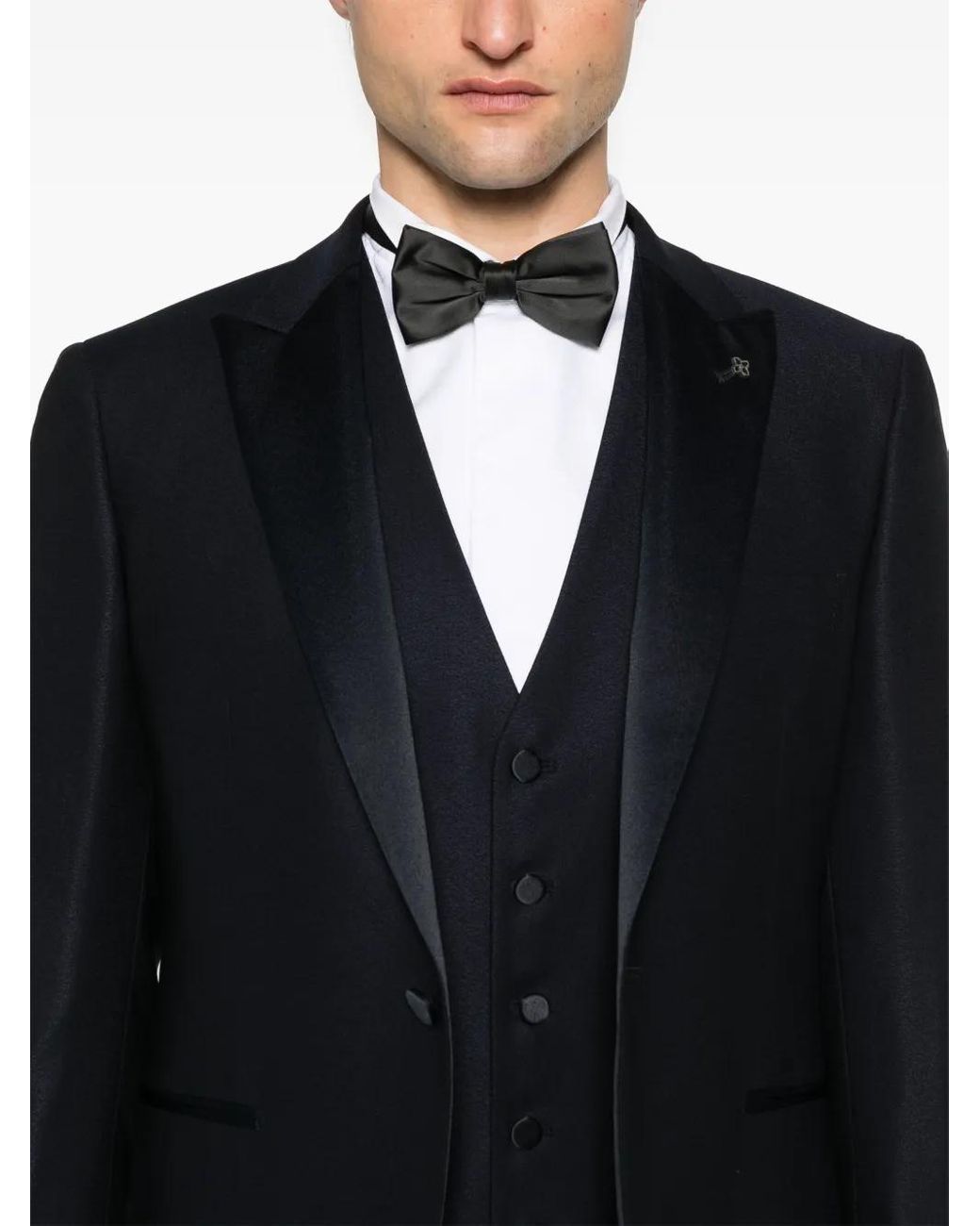 Tagliatore Black Single-Breasted Dinner Suit for men
