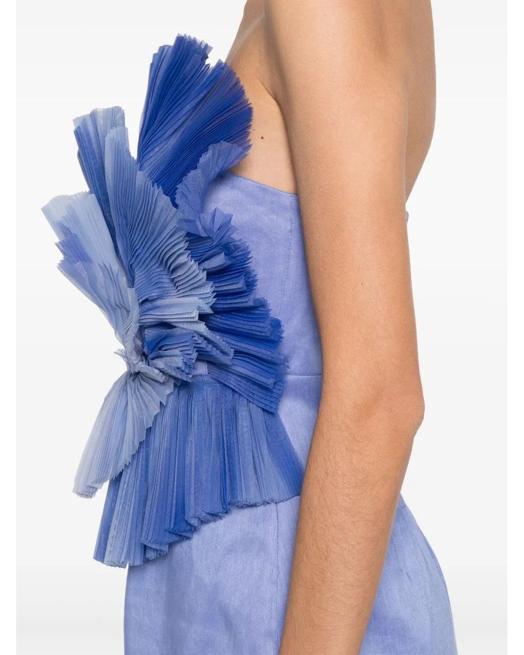 Aje. Kira Midi Dress in Blue | Lyst