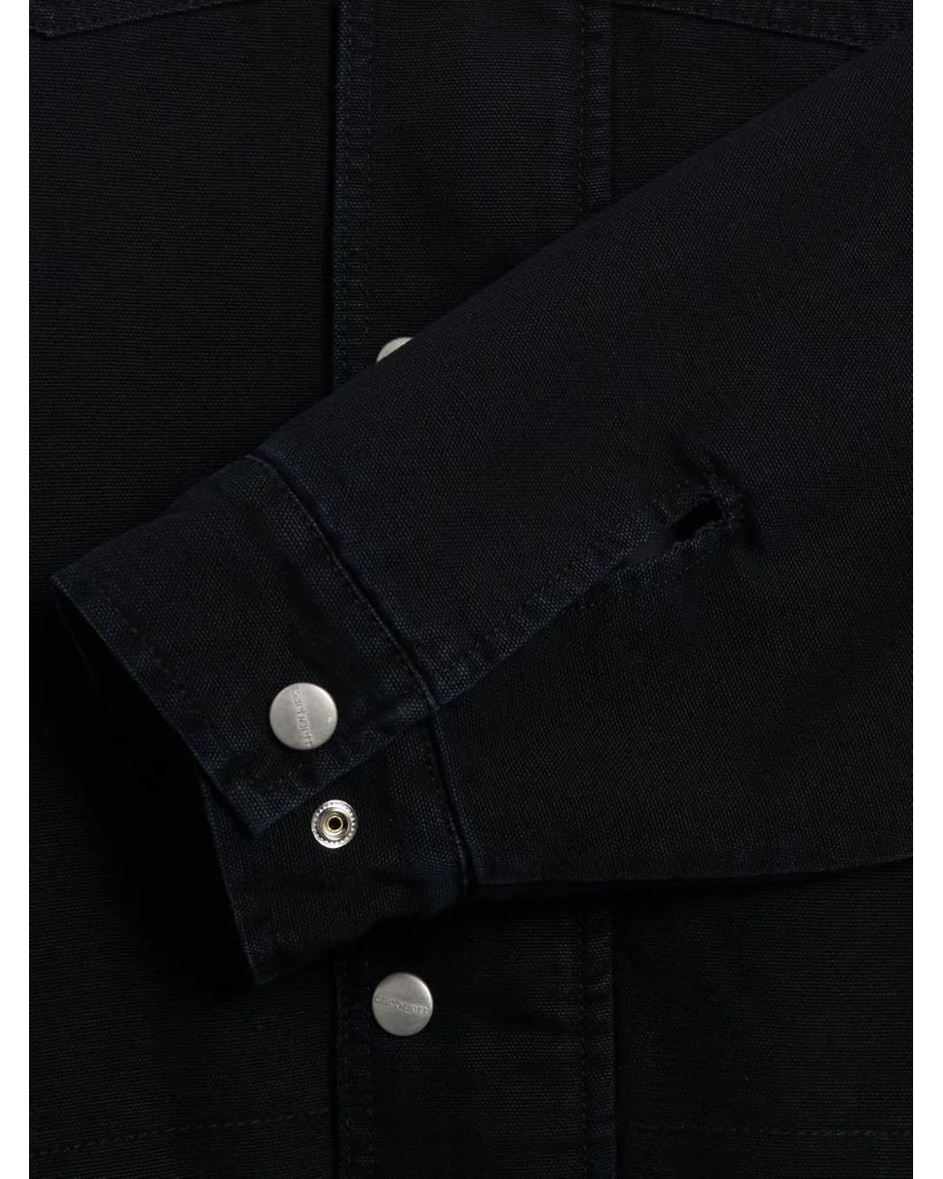 Carhartt Blue Buttoned Pocket Coat for men