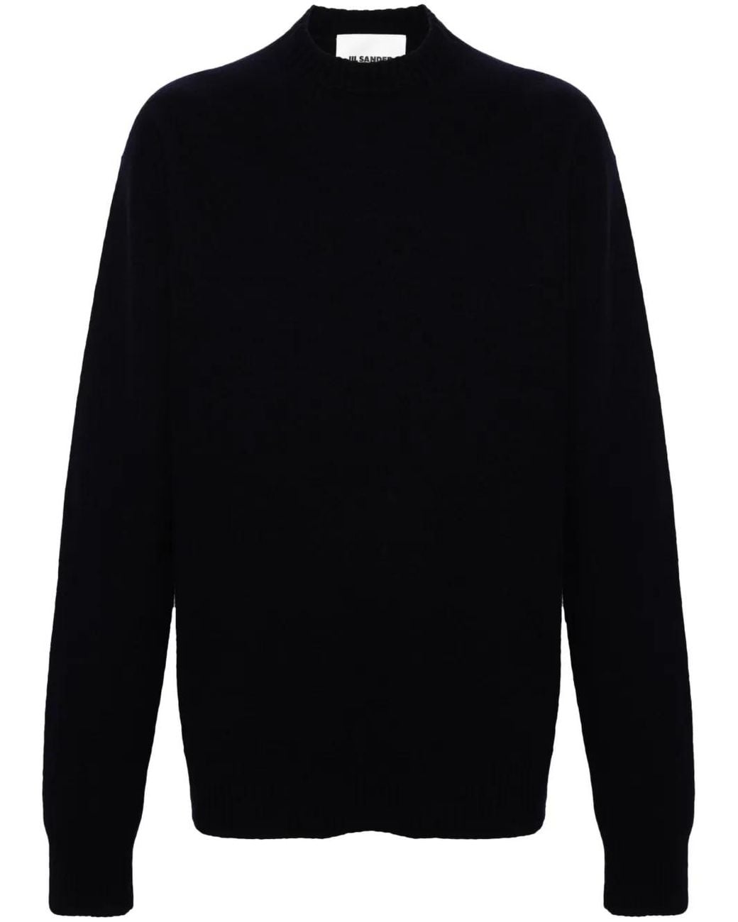 Jil Sander Blue Crew Neck Wool Jumper - Men's - Wool for men