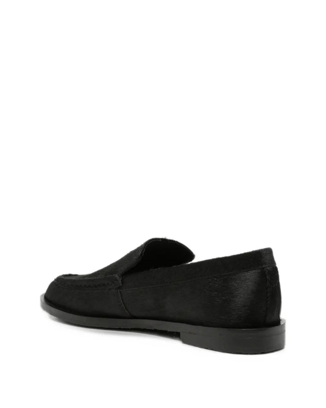 Gioseppo Black Round-Toe Loafers