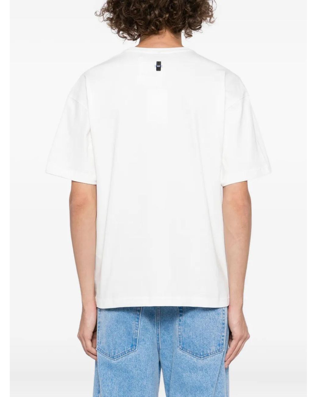 Adererror White Logo-Print T-Shirt for men