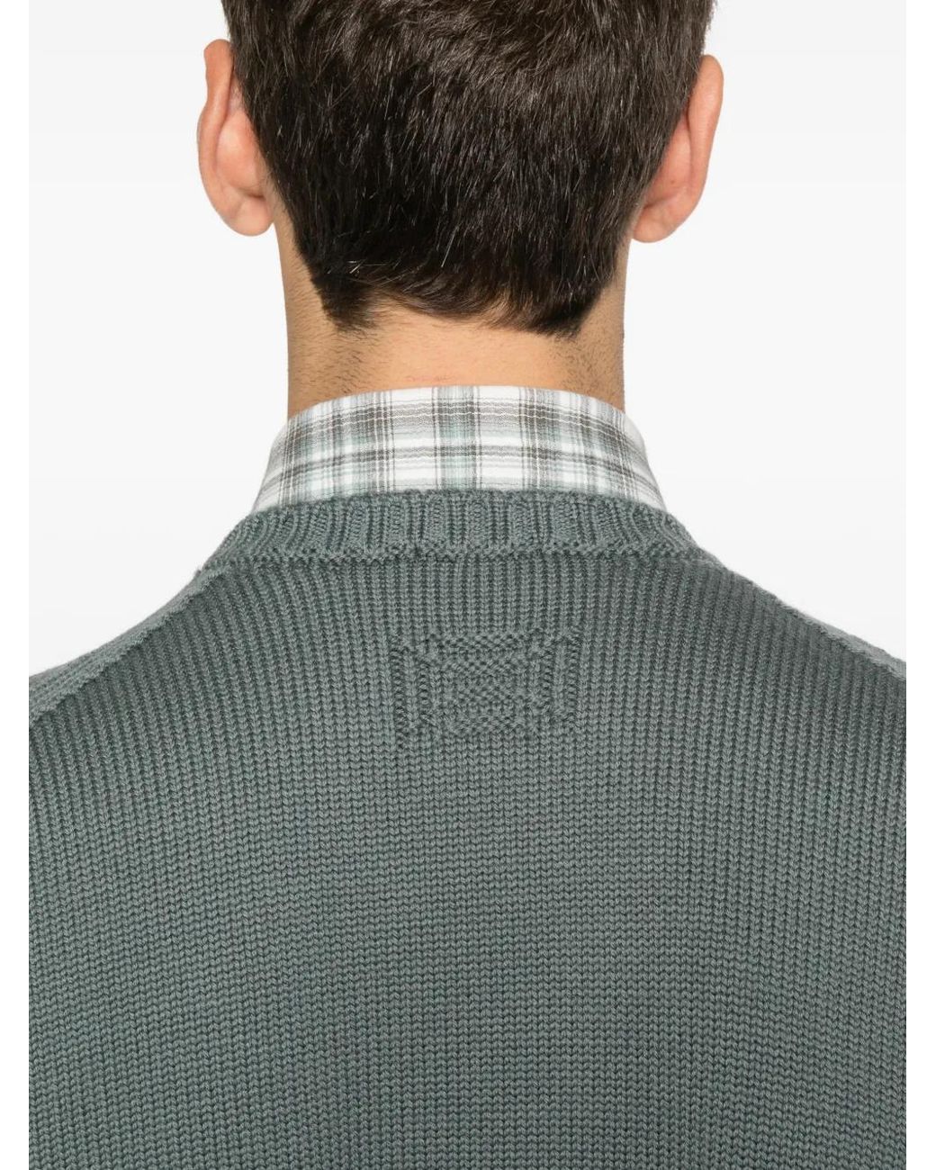 Pull À Design Côtelé Drumohr pour homme en coloris Gray