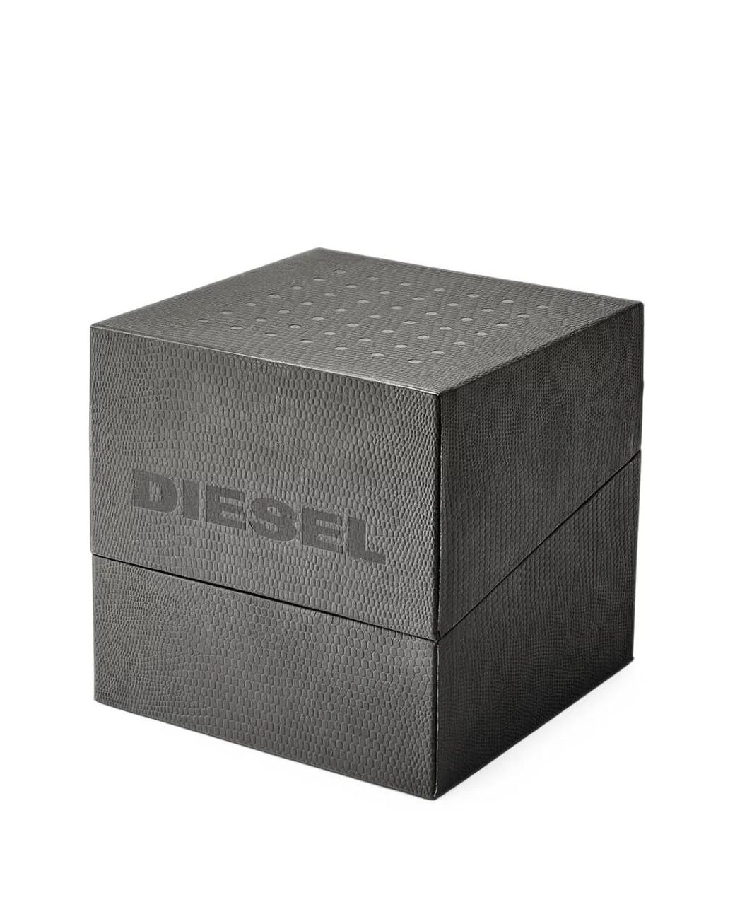 DIESEL Gray Mega Chief Watch With Plating for men