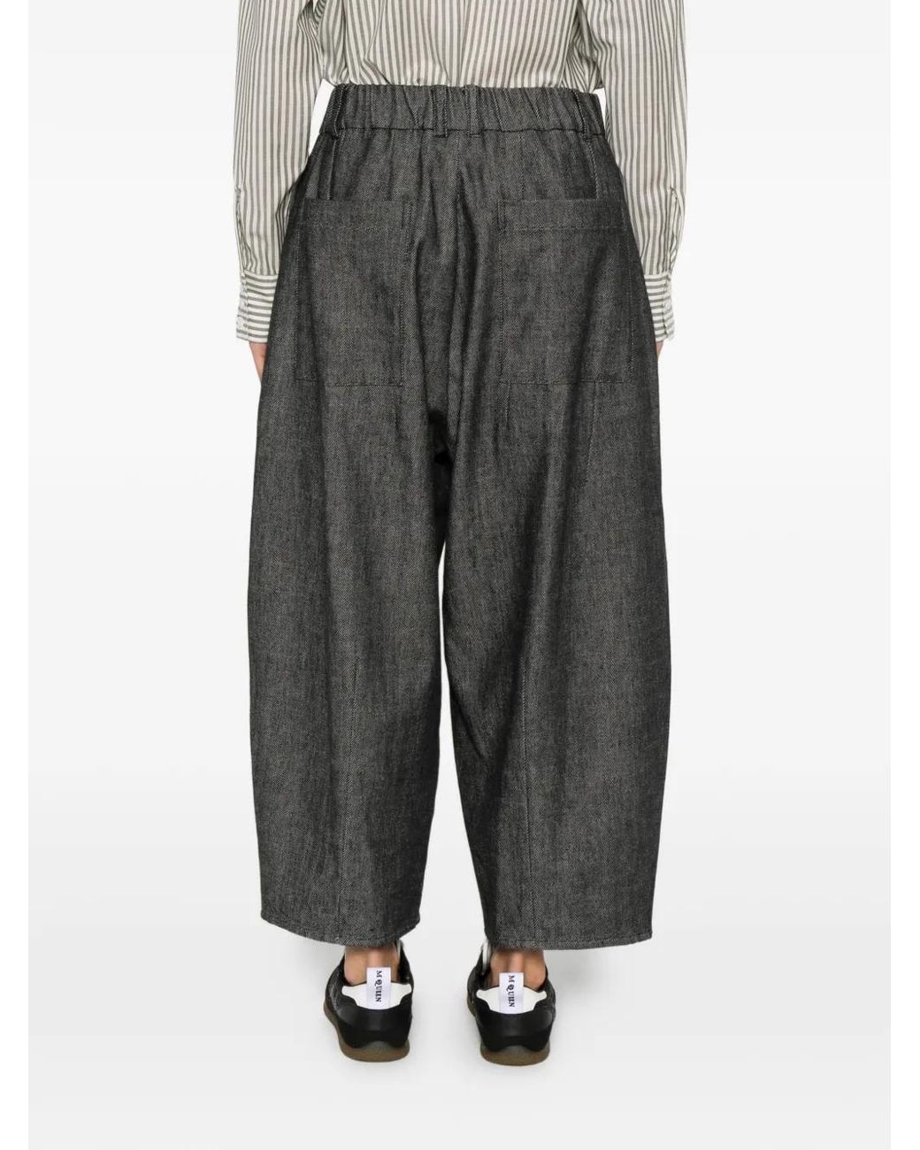 SOH Gray Belt-Loop Wide-Leg Jeans