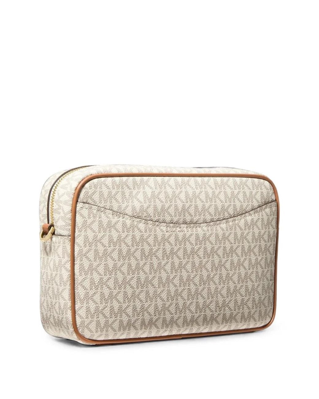 Michael Kors Natural Large Shoulder Bag With Exclusive Bev Logo