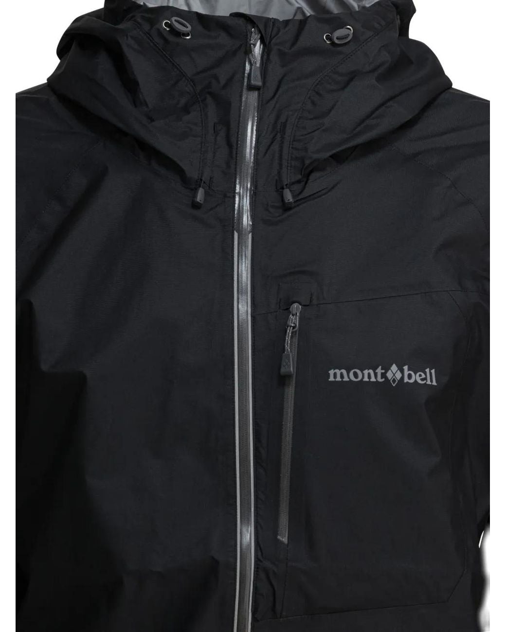 Montbell Black Hooded Zip Jacket for men