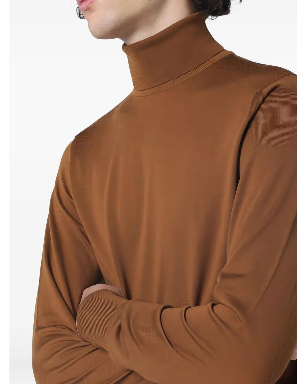John Smedley Brown Richards Long-Sleeve Sweater for men