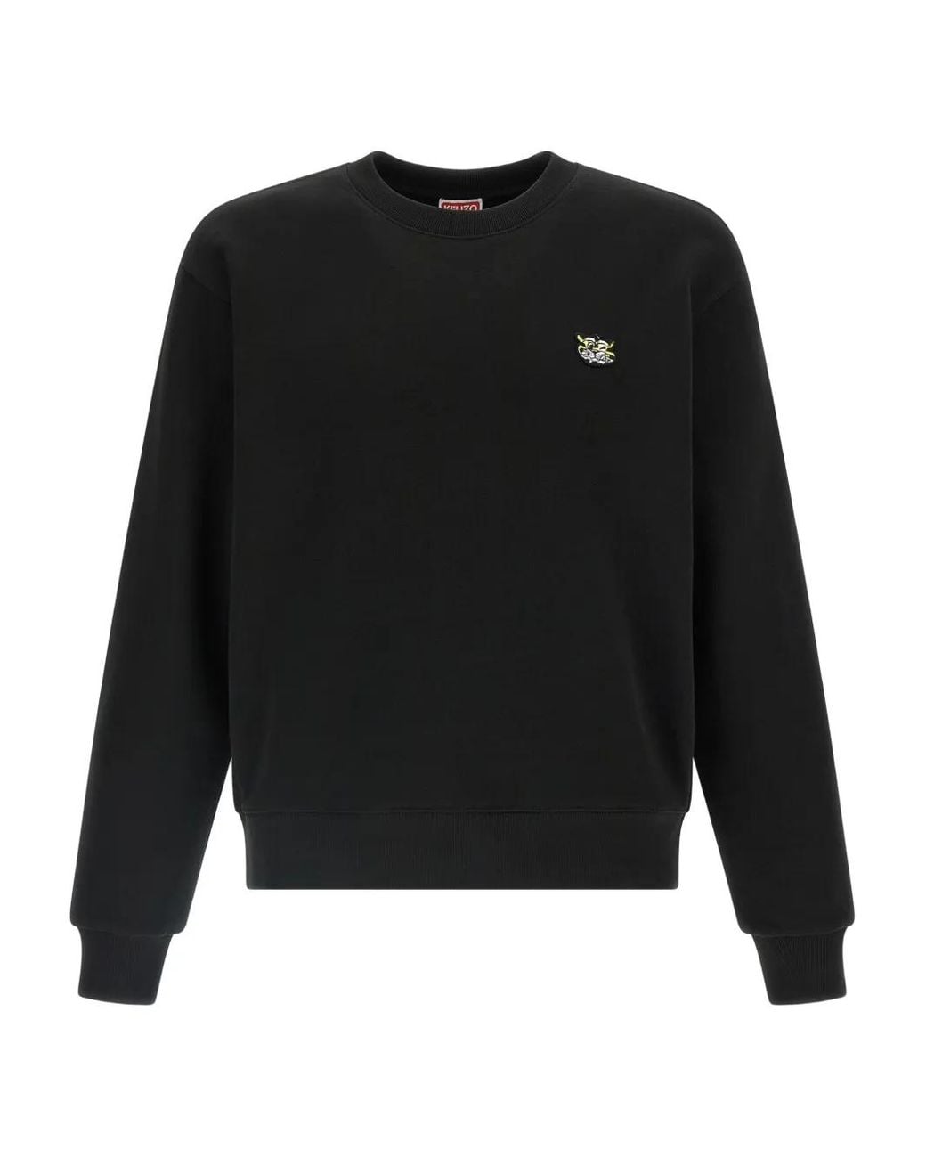 Jersey Con Cuello Redondo Y Parche Del Logo KENZO de hombre de color Black