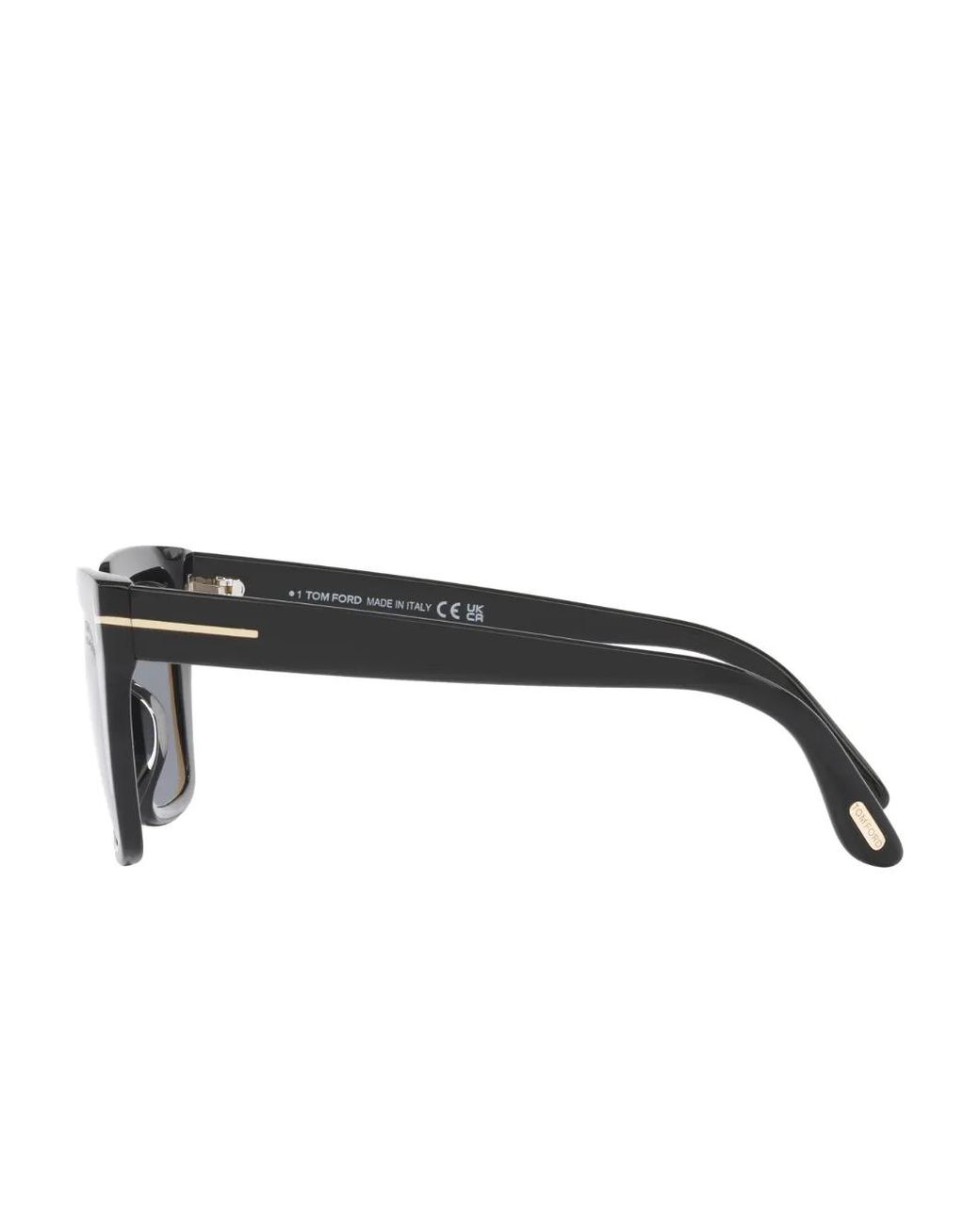 Tom Ford Gray Oversize-Frame Sunglasses