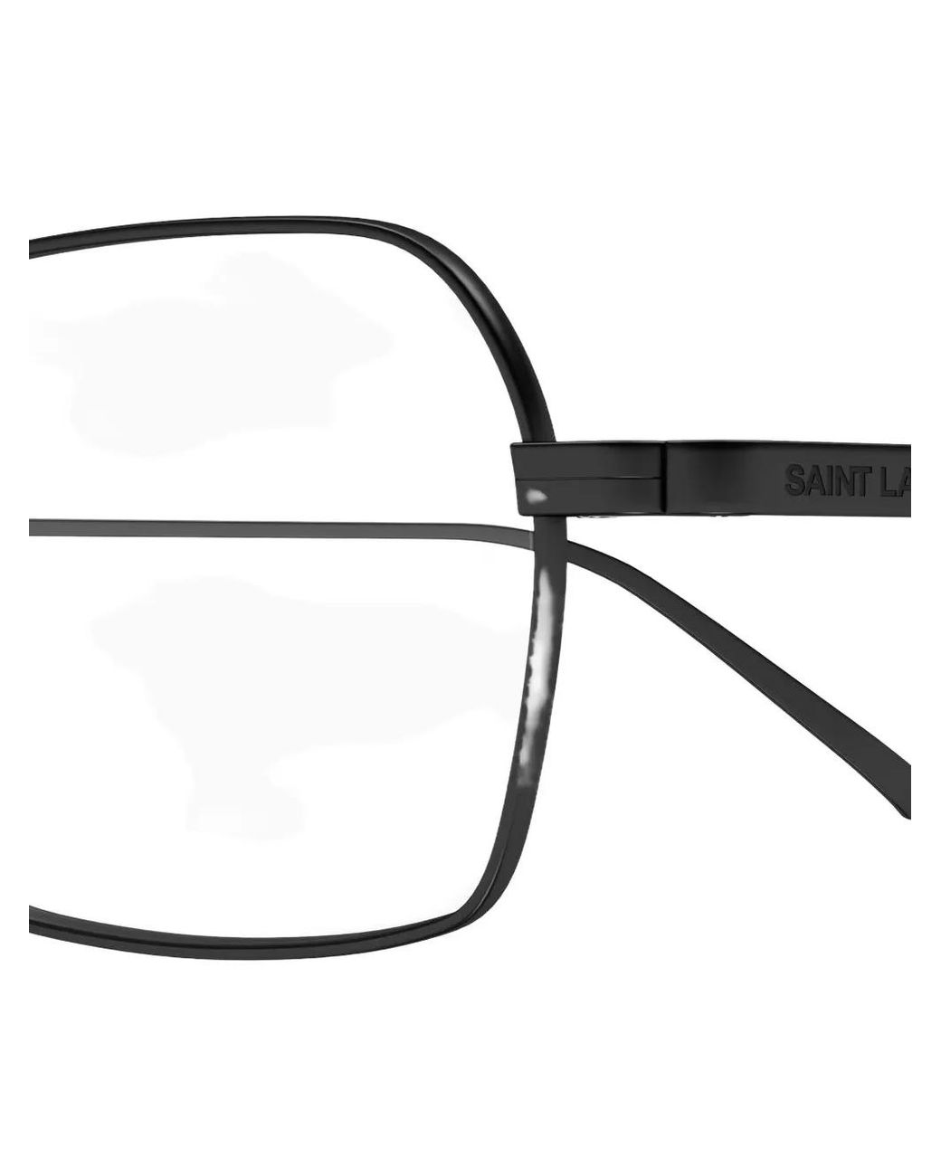 Saint Laurent White Lunettes De Vue À Monture Rectangulaire for men