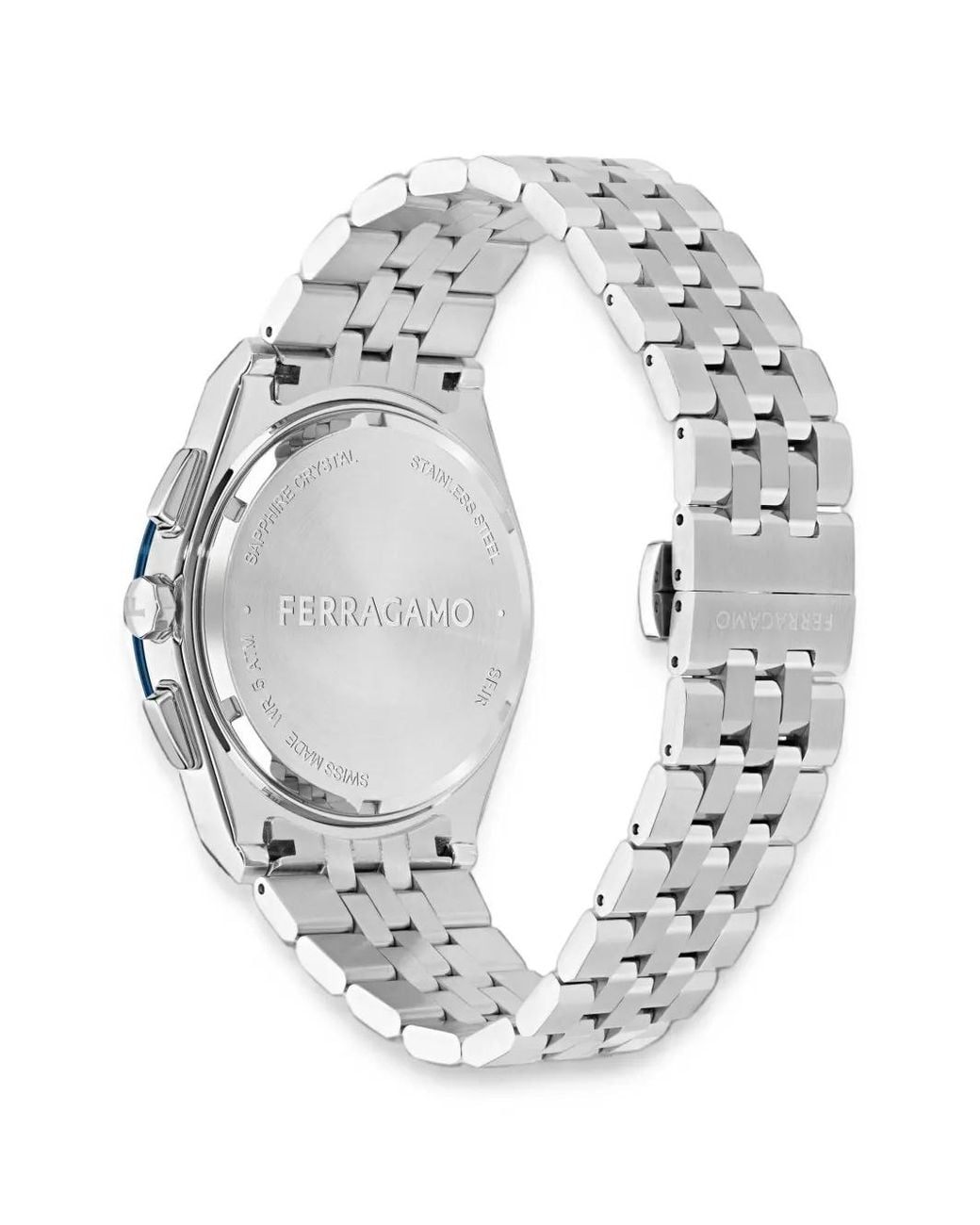 Ferragamo Blue Vega Chrono 42Mm Watch for men
