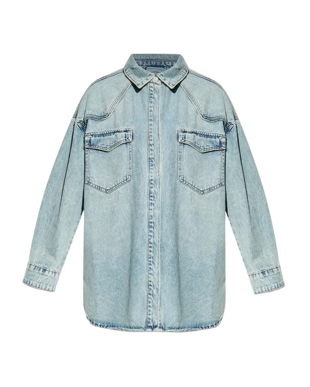 Gestuz Blue Gzasher Denim Shirt