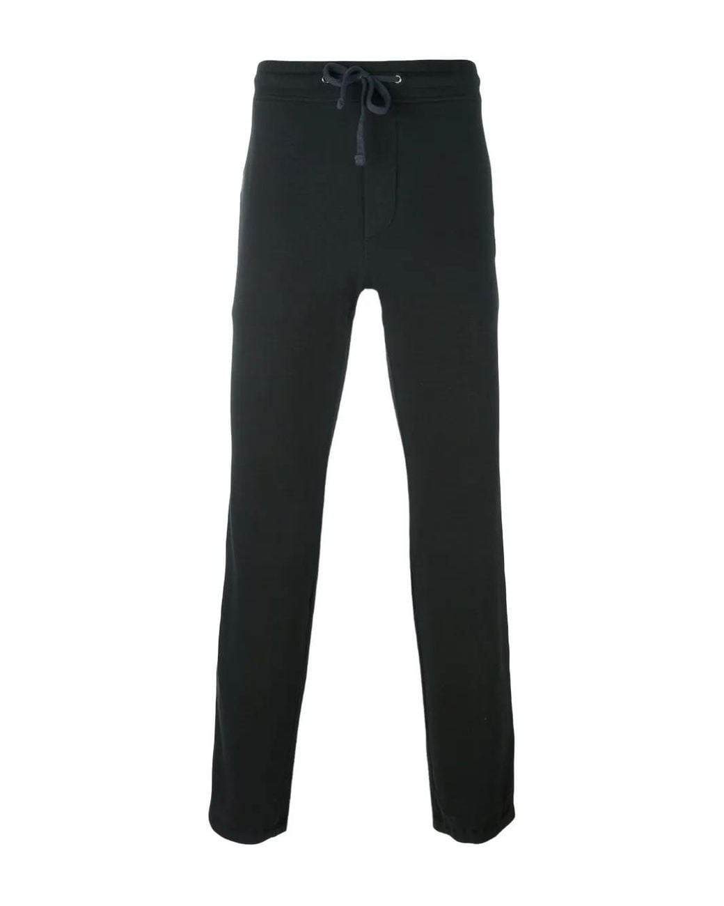 James Perse Black Drawstring-Waist Track Pants for men