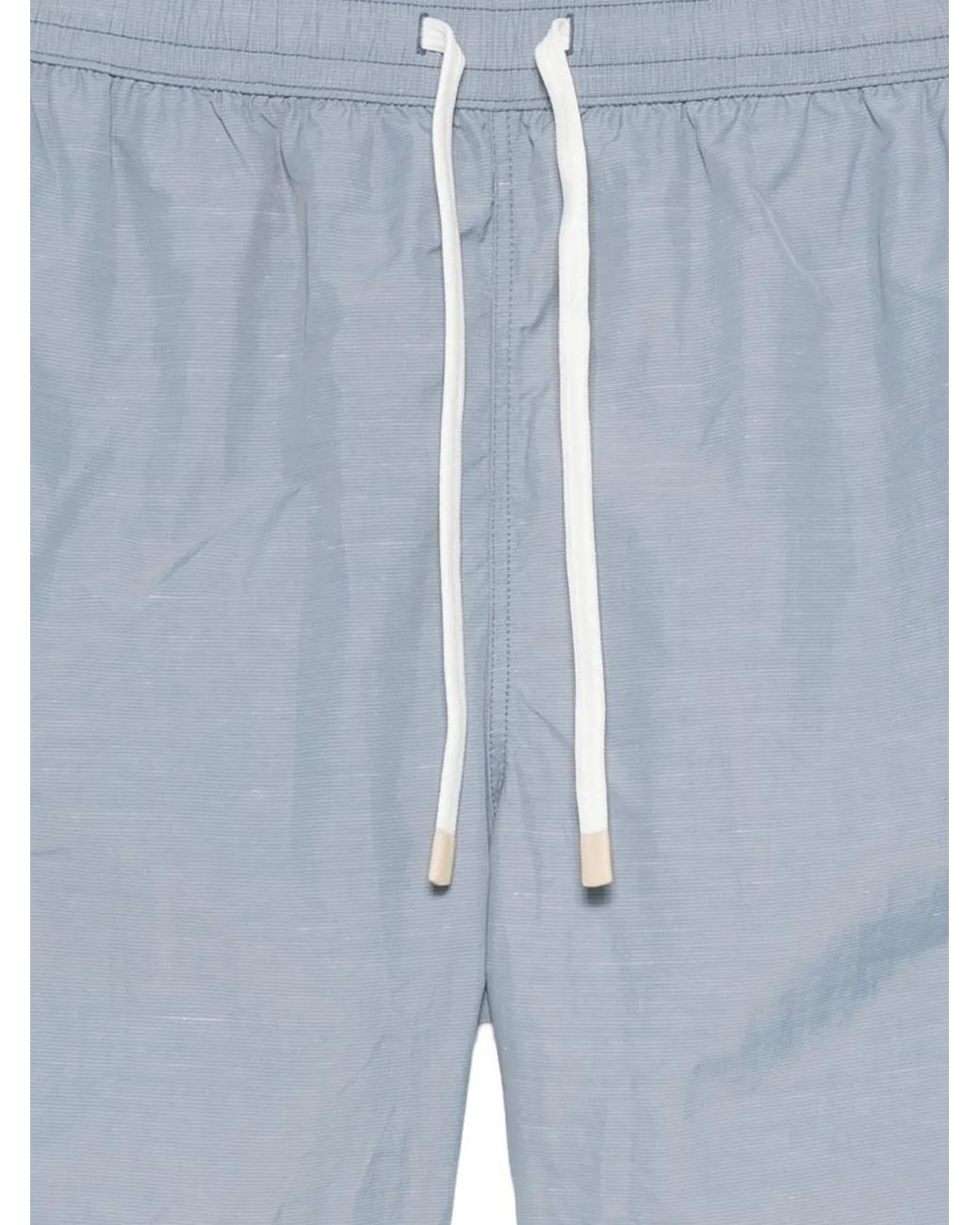 Eleventy Blue Drawstring Swim Shorts for men