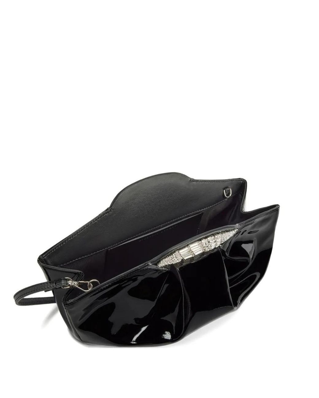 Giuseppe Zanotti Black Gz Dumpling Goatskin Clutch Bag