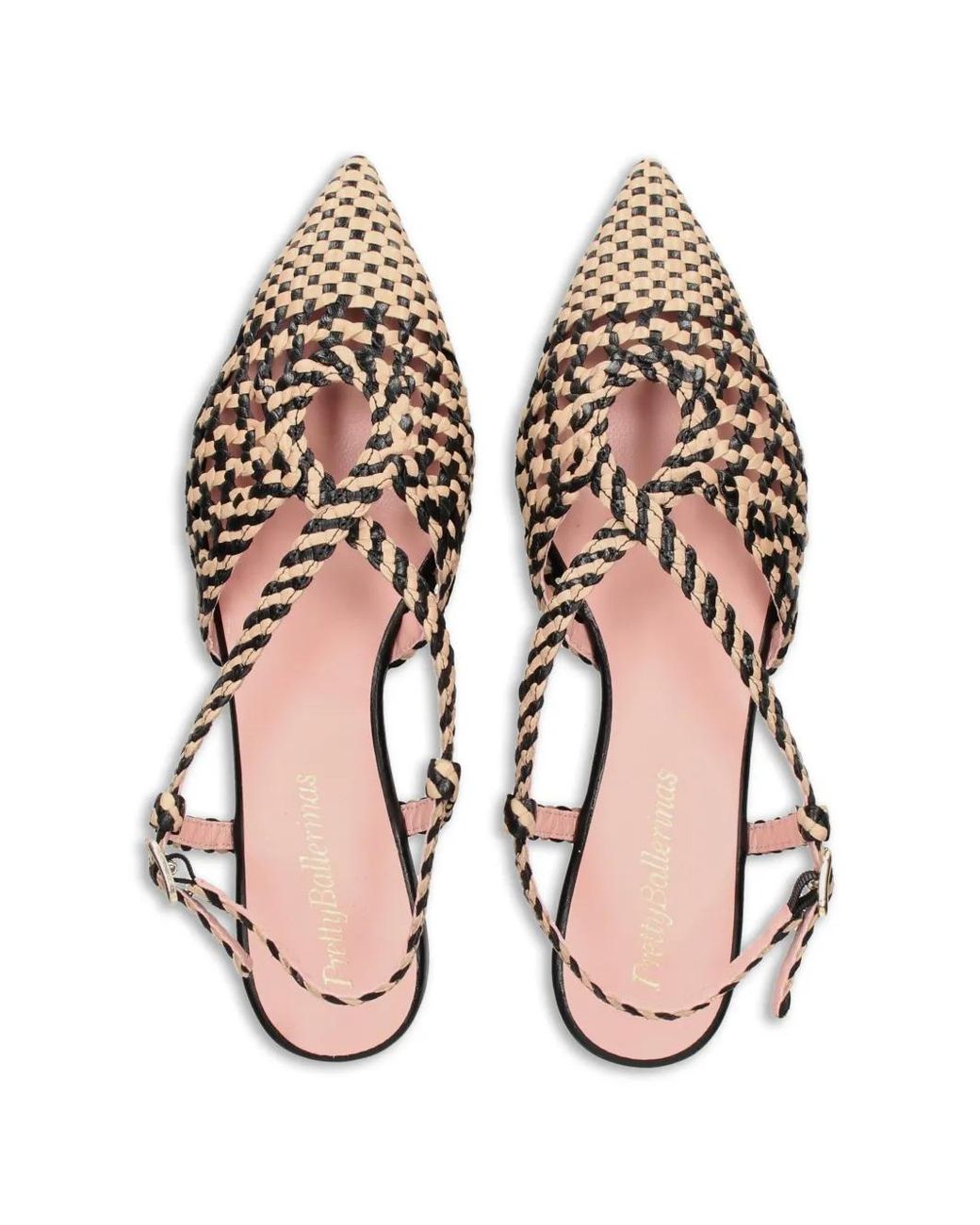 Pretty Ballerinas White Ella Slingback Ballet Flats