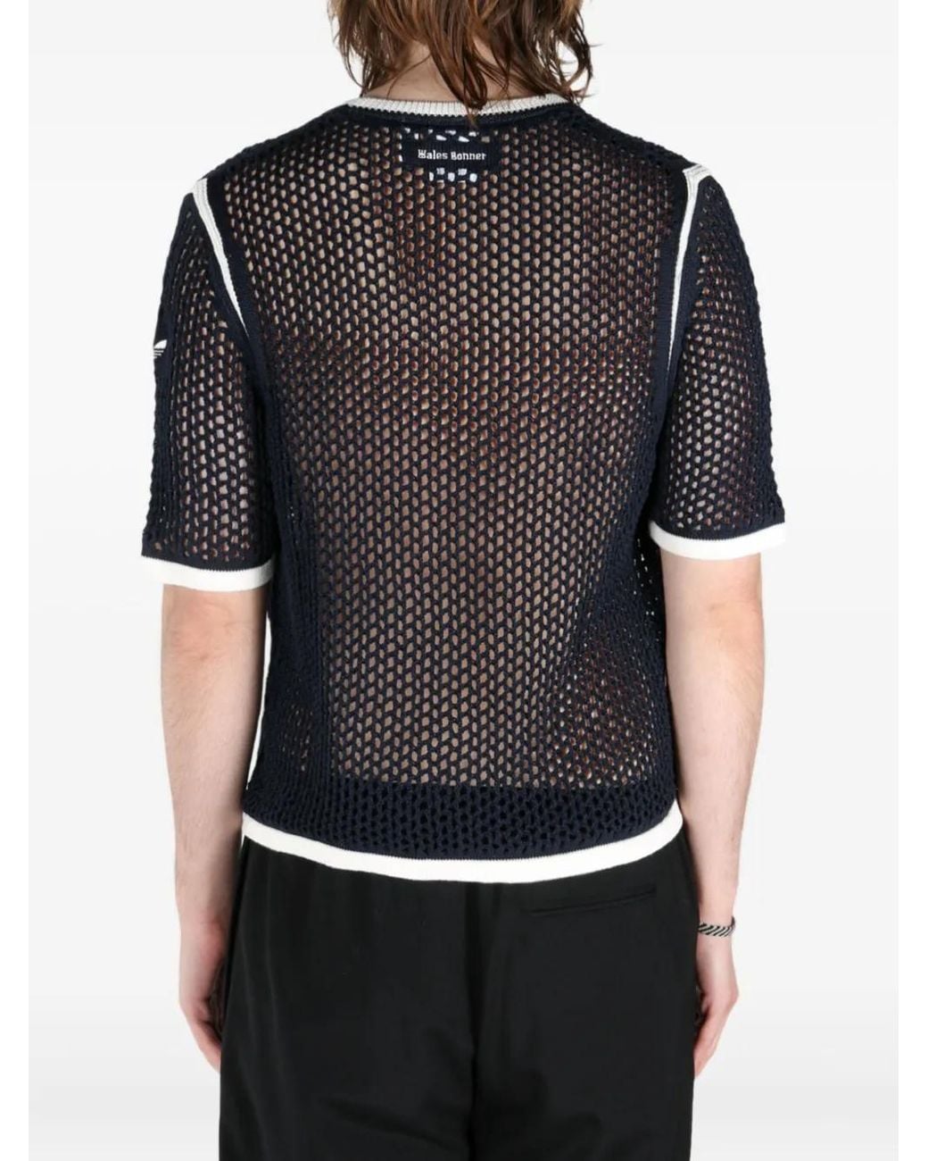 Adidas Black X Wales Bonner Crochet T-Shirt