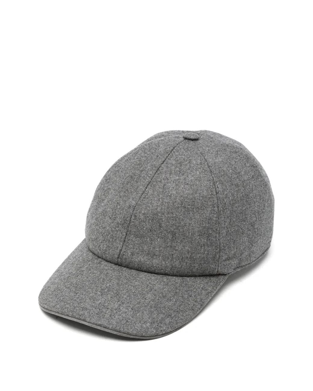 Eleventy Gray Melange-Effect Cap for men