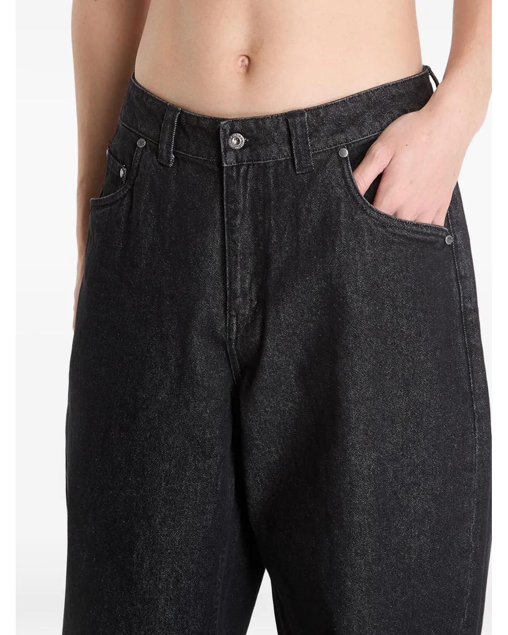 Dime Black Jean À Coupe Ample for men
