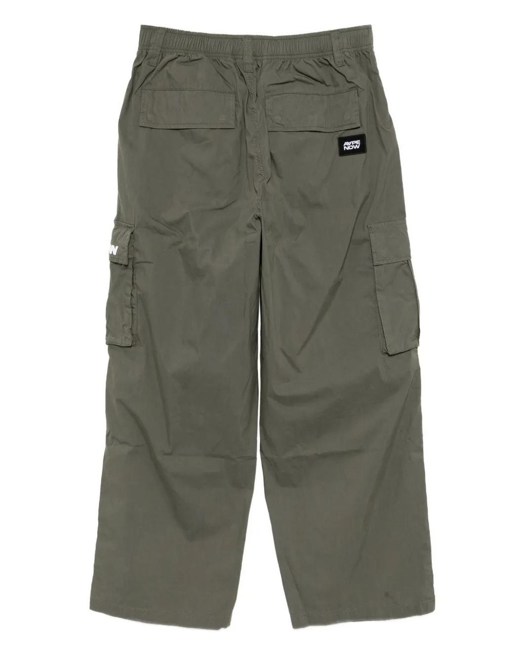 Aape By A Bathing Ape Green Logo-Patch Track Pants for men