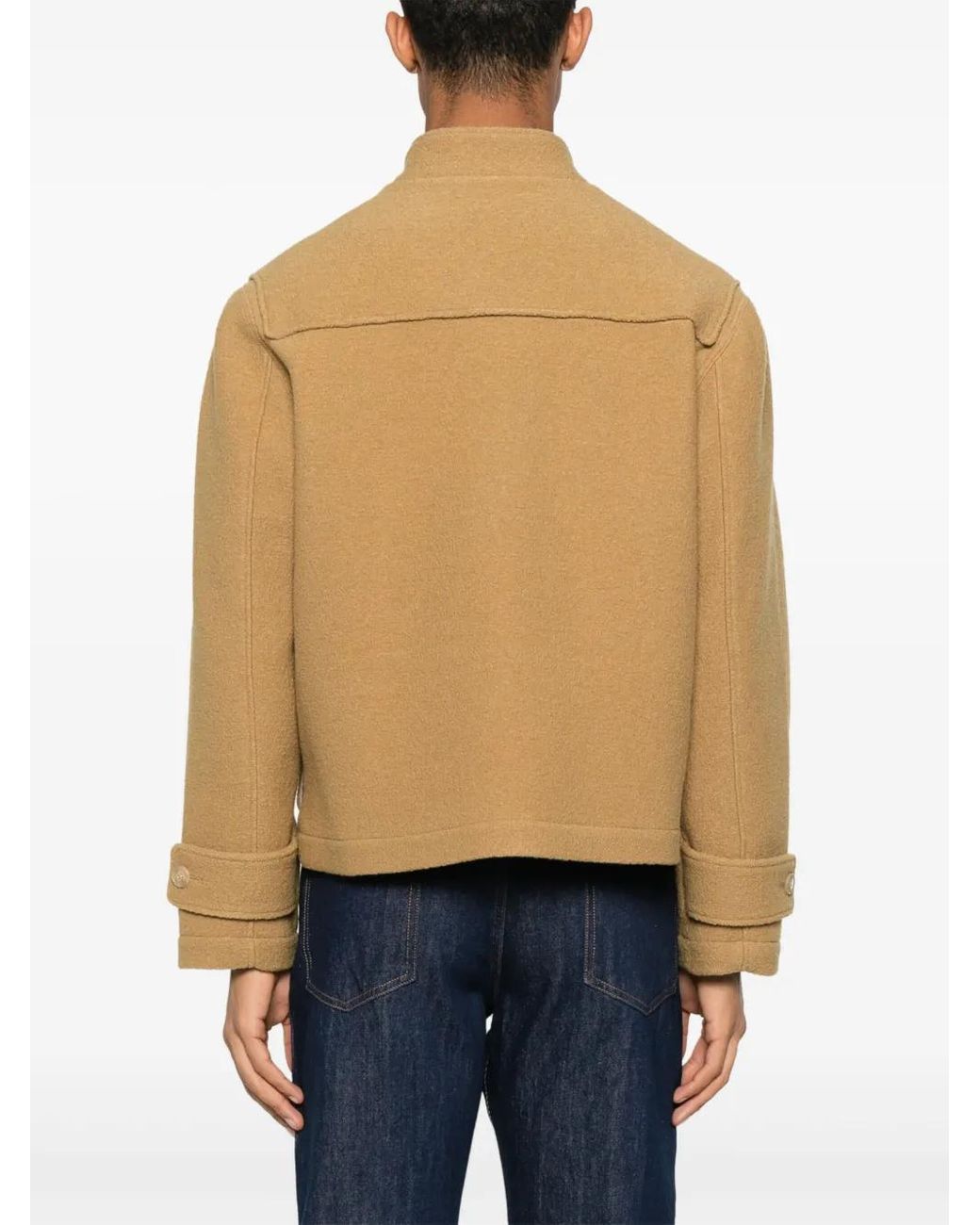 Fursac Natural Wool Duffle Jacket for men