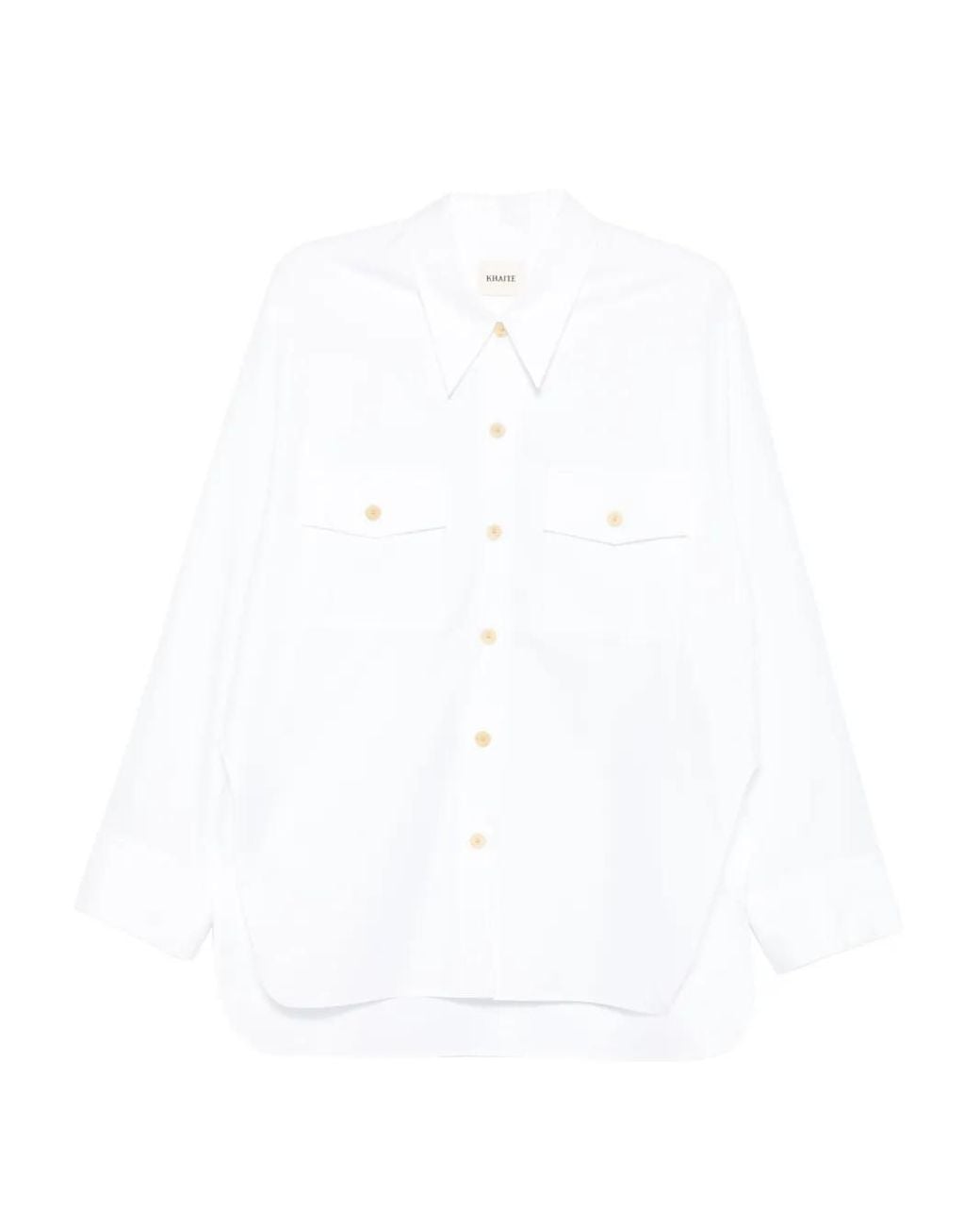 Khaite White Pocket Shirt