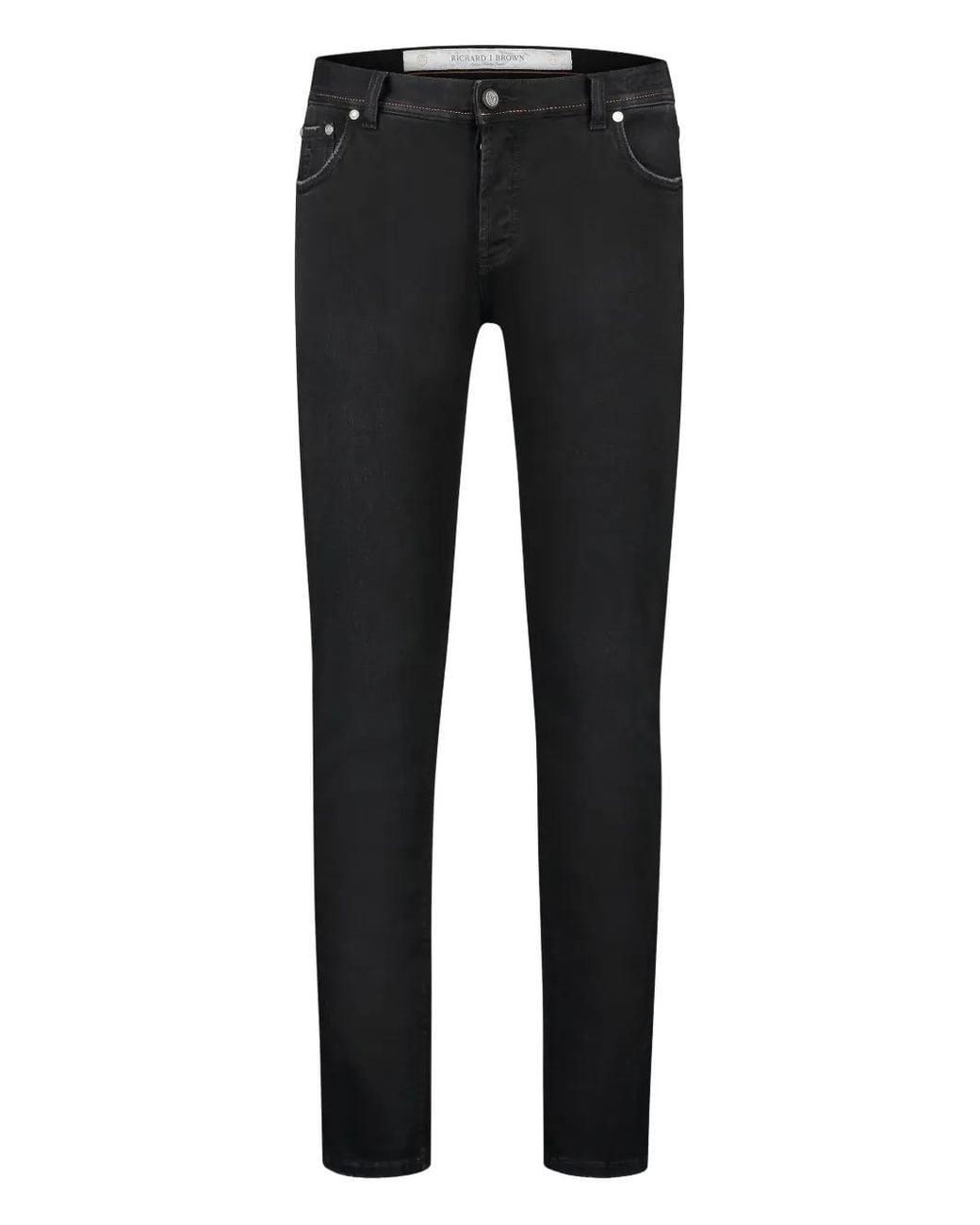 richard j. brown Black Logo-Patch Jeans for men