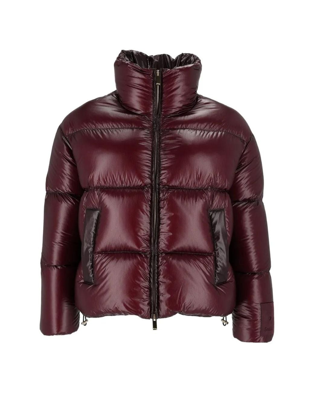 Sealup Purple Quilted Drawstring Jacket