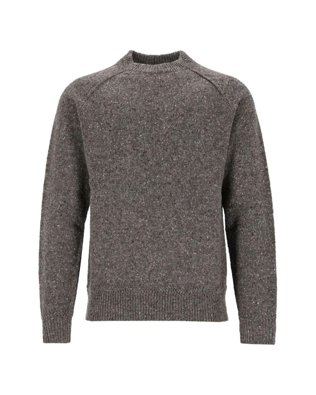 Isabel Marant Gray Flecked Raglan-Sleeve Sweater for men