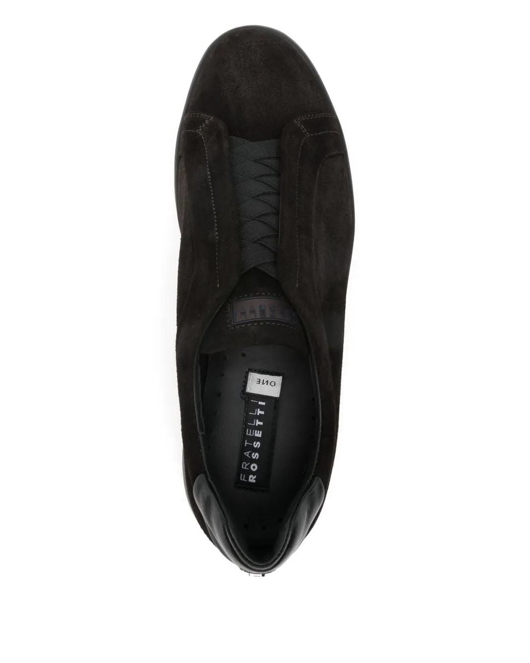 Fratelli Rossetti Black Suede Sneakers for men