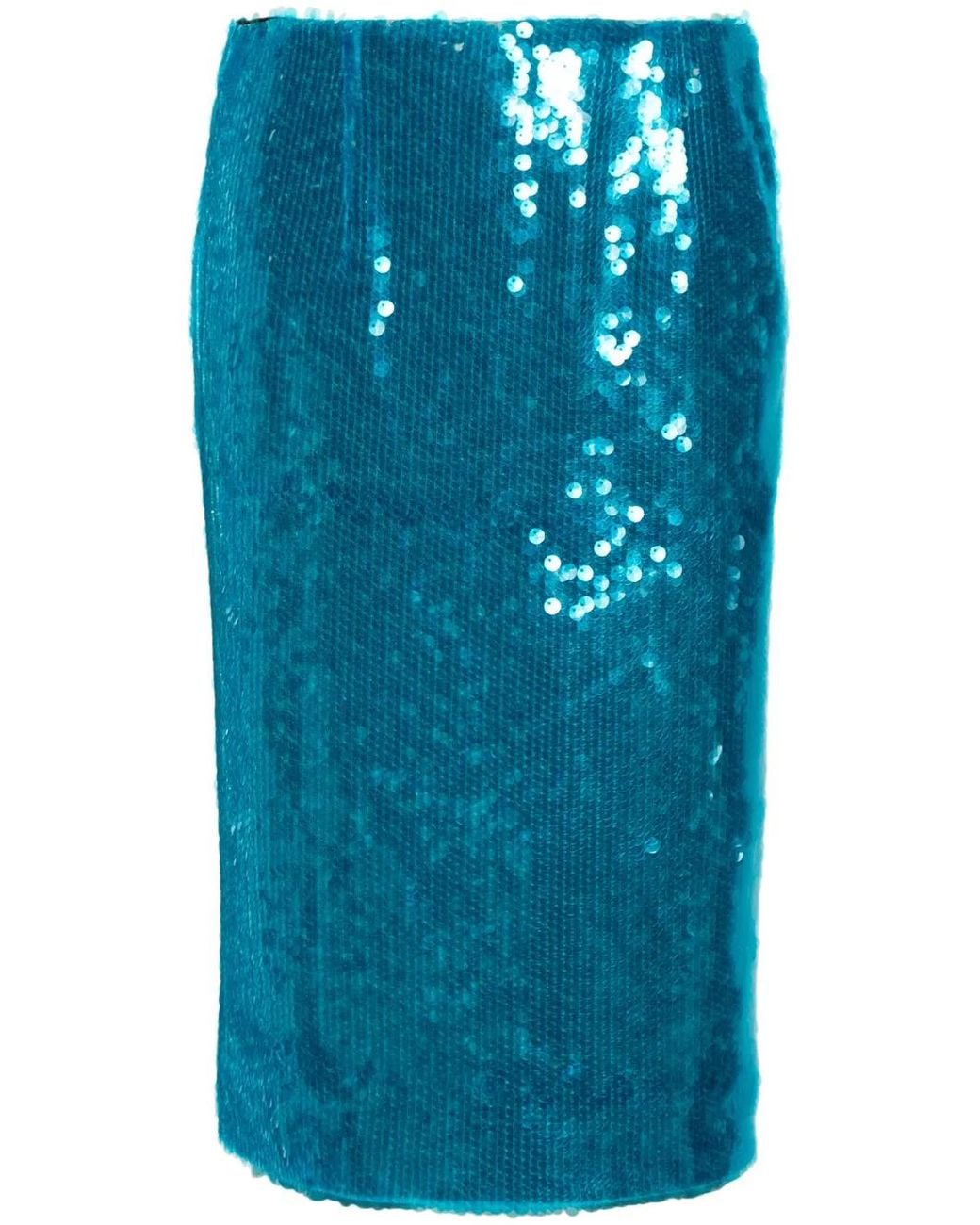 16Arlington Blue Quattro Sequinned Skirt
