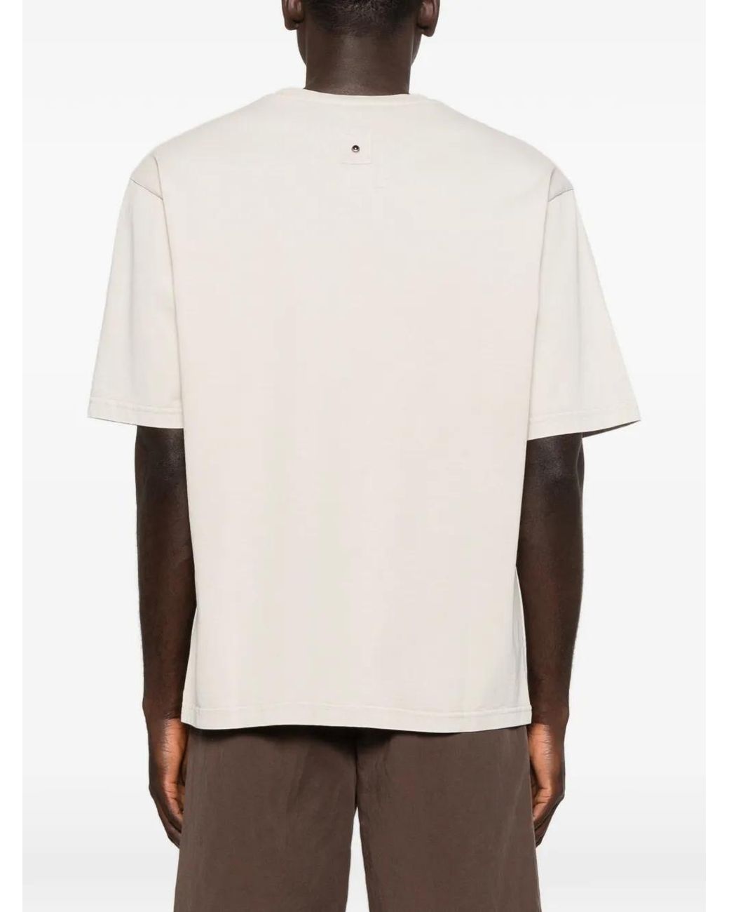 White Sand Natural Round-Neck T-Shirt for men