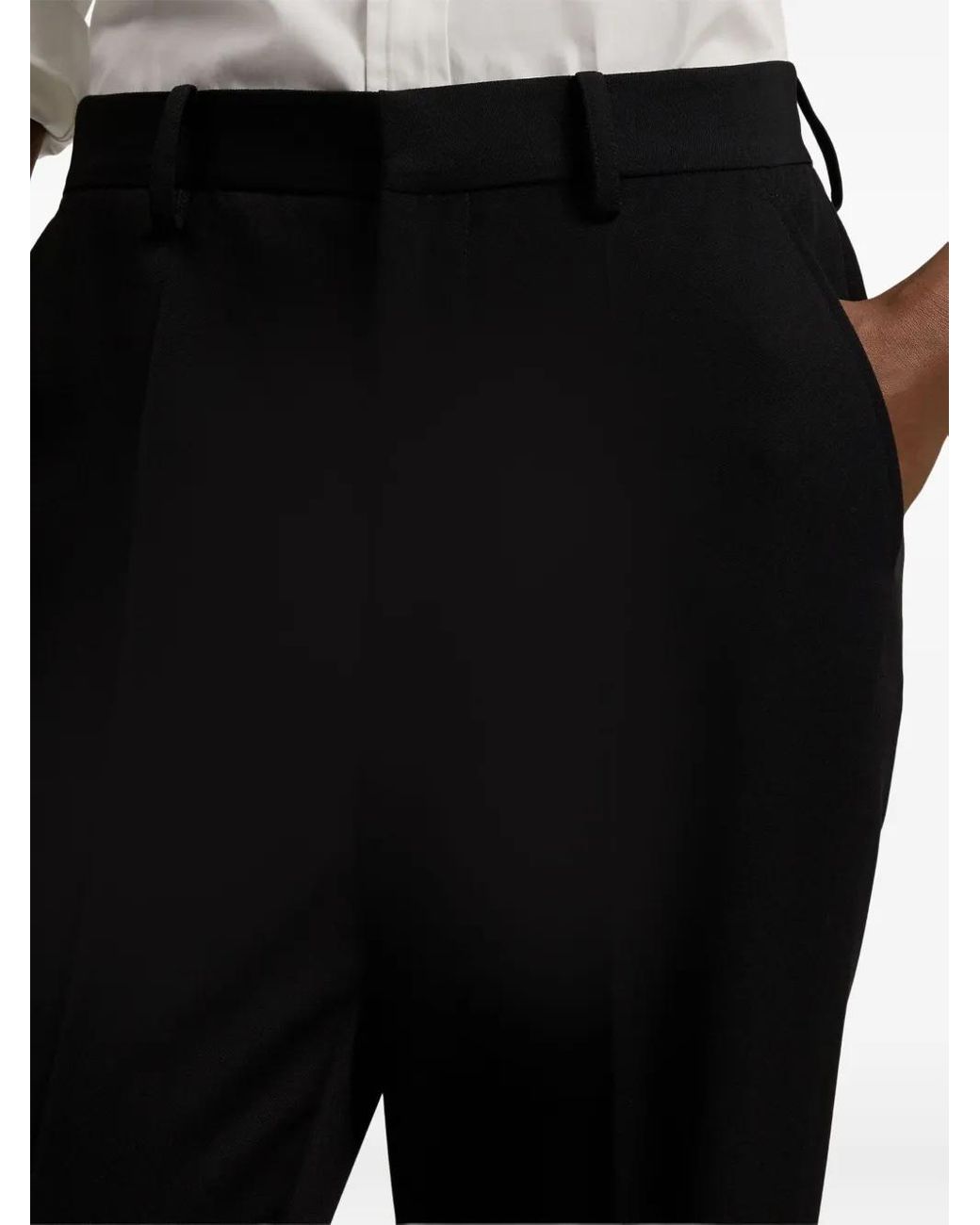 Ralph Lauren Black Grain De Poudre Wrigley Trousers