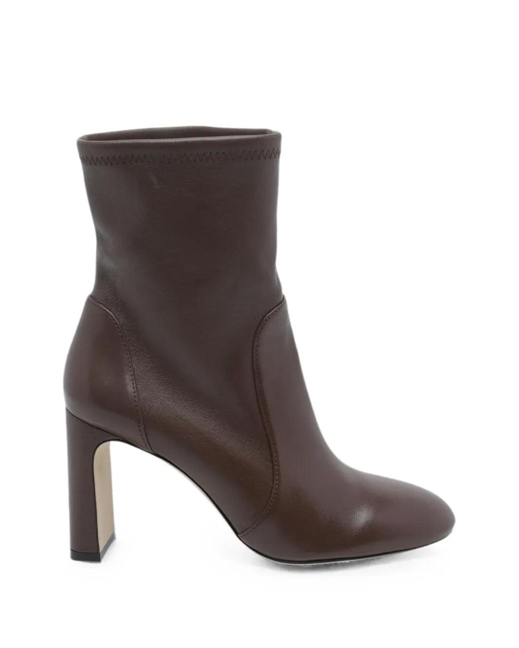 Stuart Weitzman Brown Bottines Babette À Bout Rond