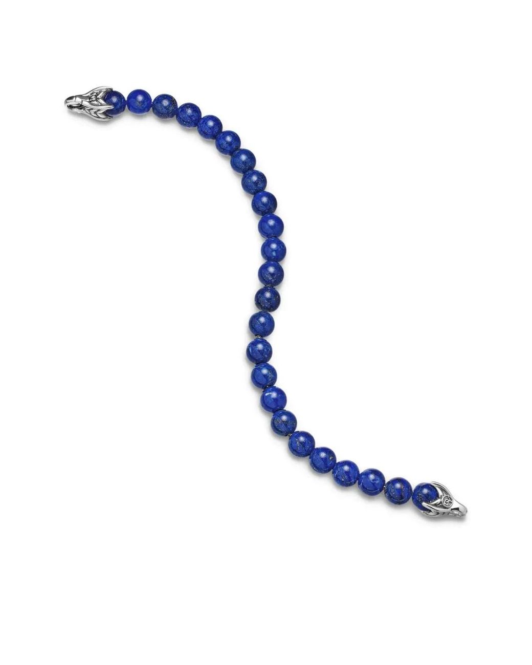 David Yurman Blue Sterling Spiritual Beads Bracelet (8Mm) for men